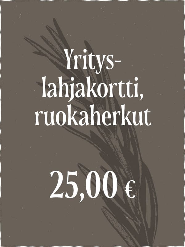 Yrityslahjakortti - Ruokaherkkukortti
